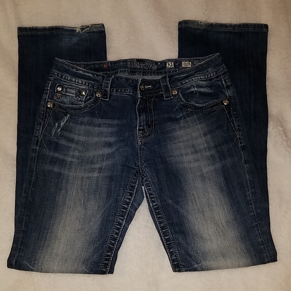 Miss Me Mid Rise Boot Cut Jeans Size 31/33